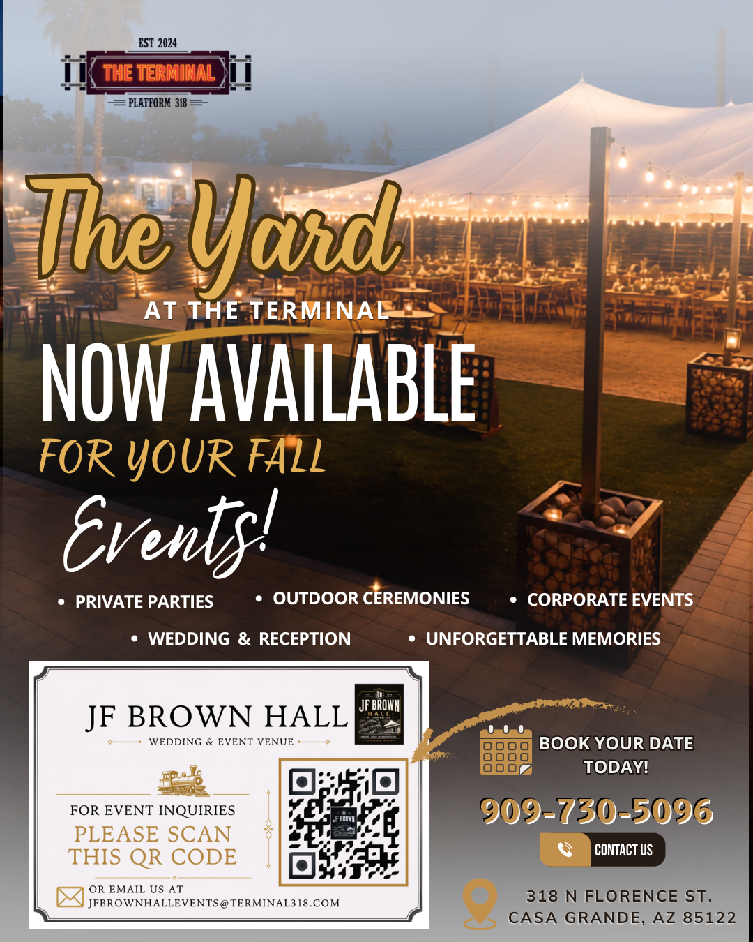 The Yard at The Terminal - outdoor event courtyard available for rental