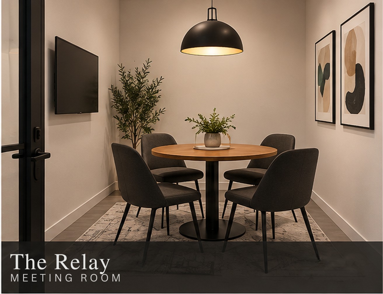 The Relay Room, a 127 SF meeting room at Switchyard Junction