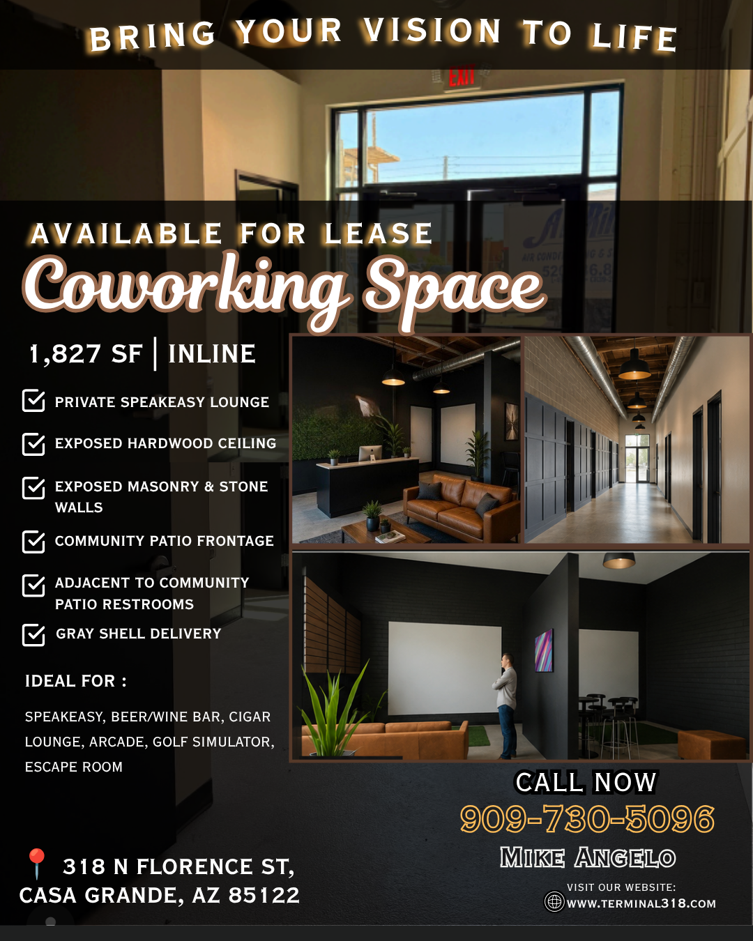 Suite 5 - 1,827 SF Inline with Private Speakeasy Lounge