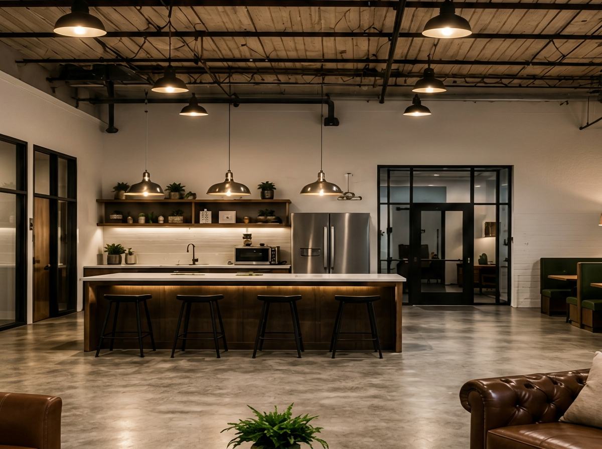 Suite 5 community kitchen and coffee station